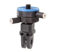 iSHOXS Tripod-2-ProFork | Tête rotule de trépied en Aluminium pour Les appareils Photos | Compatible au caméra d'action GoPro Hero -Max et similaires | Accessoire de Filetage ¼“