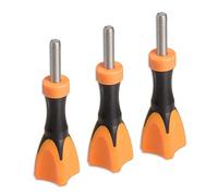 iSHOXS Vis de blocage | Vis de fixation caméra d'action | Accessoires pour support GoPro et caméra d'action compatible | Lot de 3 poignées de montage 2K | Longueur totale de 69 mm | Orange