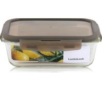 LocknLock OVEN GLASS Boîtes de conservation en verre avec couvercle | 380 ml | 150 x 110 x 57 mm | Réfrigérateur, congélateur & lave-vaisselle | Verre borosilicate Passe au four jusqu'à 400 °C |