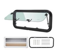 ISINEVER Fenêtre latérale pour camping-car, 700 x 300 mm, avec store intégré et moustiquaire, pour camping-car, caravane, camionnette, camping-car, voiture, bus, bateau