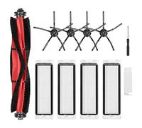 isinlive Lot de 11 Accessoires de Rechange Q5 compatibles avec Les aspirateurs Roborock Q5 Q5+ Q5 Plus, 1 Brosse Principale, 4 filtres HEPA, 4 brosses latérales, 1 Brosse de Nettoyage, 1 Tournevis