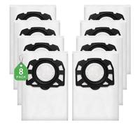 isinlive Lot de 8 sacs d'aspirateur KFI 357 compatibles avec Kärcher WD 2 Plus, WD 3, WD 3 Battery, KWD 1, KWD 2, KWD 3, MV 3, WD 3.200 à WD 3.800 M, SE 4001, SE 4002. Pièce de rechange : 2.863-314.0
