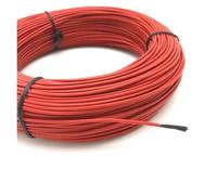 ISIRYK Câble chauffant en fibre de carbone fluoropolymère 2 mm 12K 33 ohms, fil électrique de sol en fibre de carbone.(50m)