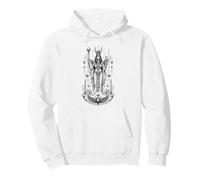 Isis Déesse ailée Ancienne Egypte Monochrome Mythe Art Sweat à Capuche
