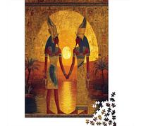 Isis et Osiris Face au Lever du Soleil sur Le Nil 38x26cm/1000pcs Puzzles Adaptés Aux Adultes Et Aux Personnes Âgées De 14 Ans Et Plus