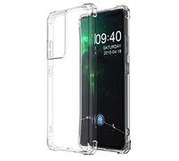ISIUM Coque Renforcée Transparente Compatible avec Samsung S21 Ultra - Etui de Protection en Silicone Antichoc - Transparente Souple en TPU - Bumper Housse Case 900845