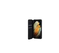 ISIUM Etui Portefeuille Noir Compatible avec Samsung S21+ - Portefeuille Étui Housse - Étui à Rabat - Housse avec Rangements Cartes - Anti-Choc Protection Intégrale