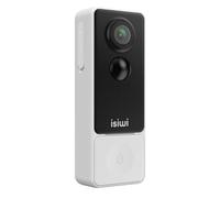 Isiwi Dlin+ Interphone vidéo Intelligent Wi-FI à Batterie, caméra vidéo 2K avec Vision Nocturne, détection de Personnes intelligentes AI, PIR, Audio bidirectionnel, IP65, Alexa/Google ISW-ITCBT3MP