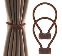ISIYINER Embrasses à Rideaux Magnétiques, Attaches de Rideaux Mode Rideau Boucle Accessoires de Rideau pour Maison Chambre Bureau Café (1 Paire)