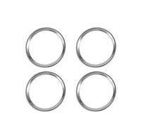 ISJRJF Garniture Panneau Console Anneau de Haut-Parleur de Porte chromé ABS Convient pour Land Rover Discovery Sport 2015 - 2017, Garniture d'anneau, Accessoires Moulages Intérieurs(4pcs Silver)