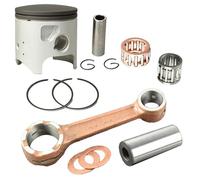 ISJRJF Pignons Convient pour KDX200 1989-2005 Segments de Piston et bielle 66mm + Kit de Segments de Piston Moto Pignon Avant