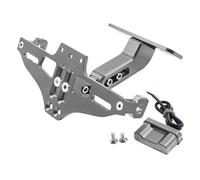 ISJRJF Support Plaque Moto Support de Plaque d'immatriculation de Moto pour Honda PCX150 PCX160 PCX125 2018-2023 Accessoires pour Motos(Titanium)