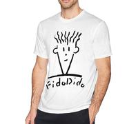 IskadO Fido Dido Men's T Shirt 100% Cottont Shirt Printing Pattern XL