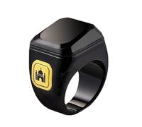 ISKDJBJG 1 PCS Bague Bluetooth Smart Multifonction Compteur de Doigt Bluetooth Rappel de Temps Compteur Noir