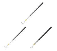 ISKDJBJG 3X Mât de Bâton D'Attrape-Reptile à Crochet de Serpent de 61 Pouces, Kit D'Outils de Manipulation de Serpent pour Attraper Les Crotales Python Copperhead
