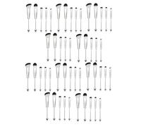 ISKDJBJG 50X Pinceaux de Maquillage en Perles Perles de Silicone Maquillage DIY Pinceaux CosméTiques Kit de Pinceaux en Perles pour le Bricolage