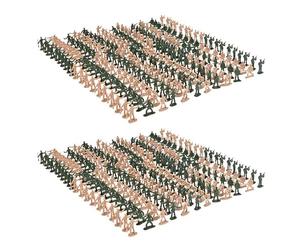 ISKDJBJG 720 PièCes 1/72 Bricolage Simulation Soldats en Plastique Figurine Figurines ModèLe Mini Figurines de Soldat Accessoires de Table de Sable