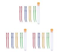 ISKDJBJG Aiguille de 24 PièCes, Aiguille de Tissage Aiguille de Tapisserie Aiguilles Pliées pour Crochet Grandes Aiguilles à Repriser pour Le Crochet à Tricoter