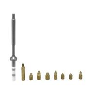 ISKDJBJG Ensemble de Pointe en Fer TS100 pour TS100 Kit Heat Insert Nut Iron Tip, Embout de Fer à Souder Embout Fileté Interne pour TS101 PTS200 PTS201 pour Imprimante 3D
