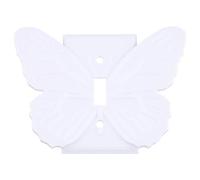 ISKDJBJG Plaques Murales pour Prise Électrique Plaque Murale Décorative à Bascule Simple Papillon Femmes Plaques de Couverture de Bouton D'Éclairage pour