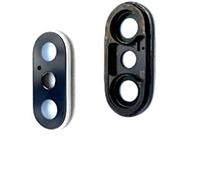 Cadre argenté avec sa Lentille caméra Photo pour Apple iPhone X