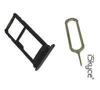 iSkyce OEM Tiroir Nano Sim et SD pour HTC U11 Noir + clé pin éjecteur, Réparez Votre téléphone sans trop de difficulté, 108F.