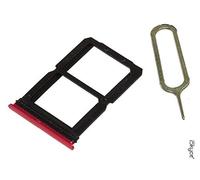 iSkyce Tiroir Double Carte Sim pour OnePlus 6 Rouge - clé pin