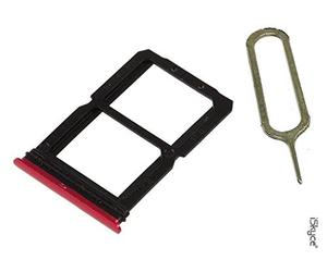 iSkyce Tiroir Double Carte Sim pour OnePlus 6 Rouge - clé pin