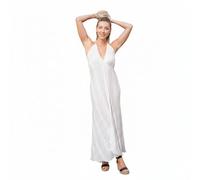 Isla Bonita Robe Longue en Viscose Col en V Coupe Fluide | Robe longue à col en V et tombé fluide jusqu'à l'ourlet, silhouette ample qui ne serre nulle part