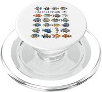 Isla de Pasion Cozumel, Mexique, Motif Poisson coloré PopSockets PopGrip pour MagSafe
