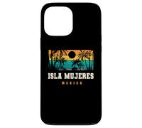 Isla Mujeres Mexico Retro Sunset Palm Playa Riviera Maya Coque pour iPhone 13 Pro Max