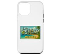 Isla Mujeres Mexique Vintage Voyage Souvenir Post Art Graphique Coque pour iPhone 12 Mini