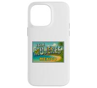 Isla Mujeres Mexique Vintage Voyage Souvenir Post Art Graphique Coque pour iPhone 14 Pro Max
