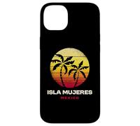 Isla Mujeres Retro Palm Sunset Tropical Beach Vibes Coque pour iPhone 14 Plus
