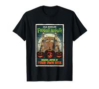 Isla Nublar Fright Night Jurassic Park Motif Halloween T-Shirt