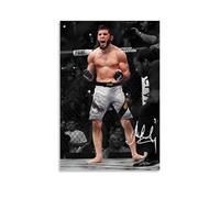 Islam Makhachev Poster de champion de boxe Art esthétique Peinture murale Toile moderne Décoration de chambre 60 x 90 cm