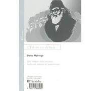 Islam non arabe Horizons indiens et pakistanais - Denis Matringe - Teraedre - broché - Essai
