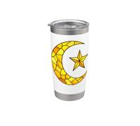 Islam Symbole vitrail islamique religieux musulman Gobelet isotherme en acier inoxydable double paroi