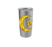Islam Symbole vitrail islamique religieux musulman Gobelet isotherme en acier inoxydable double paroi