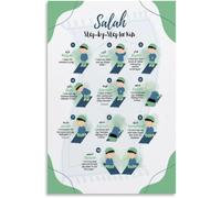 Islamic Salah Prayer Step By Step Guide How To Pray For Muslims Namaz Wudu Dua Educational