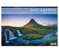 Island - Augenblicke 2026 (Tischkalender 2026 DIN A5 quer), CALVENDO Monatskalender: Die raue Schönheit der europäischen Vulkaninsel