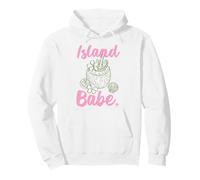 Island Babe Coconut Drink Tropical Beach Vacances d'été Sweat à Capuche