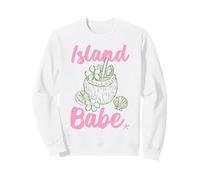 Island Babe Coconut Drink Tropical Beach Vacances d'été Sweatshirt