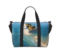 Island Beach Sac de gym pour femme, sac de week-end, sac pour articles personnels, sac à bandoulière pour homme et femme, taille unique