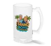 Island Boys Funny Political Satire Mug - Sarcastic News & Politics Coffee Cup - Novelty Gag Gift for Men and Women Bière transparente Tasse Stein 0.5L