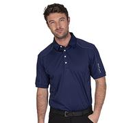 Island Green IGTS1648 Polo de golf performant pour homme avec surpiqûres et technologie CoolPass, Ink, S