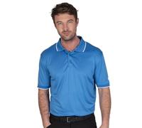 Island GREEN Igts1899 Coolpass Polo de Golf Respirant pour Homme, Bleu Ciel
