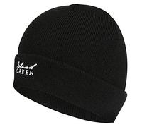 Island Green Mens IGHAT2025 Couleur Thermique Coupe-Vent Bloc Bonnet Cap, Noir, Taille