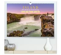 Island, Land aus Feuer und Eis: Sich ständig neu formende Erde (hochwertiger Premium Wandkalender 2026 DIN A2 quer), Kunstdruck in Hochglanz: Zwischen ... und Gletschern - Das wilde Herz des Nordens