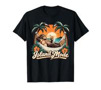 Island Mode Tropical Monkey Beach Vacances T-Shirt Graphique avec Valeur
